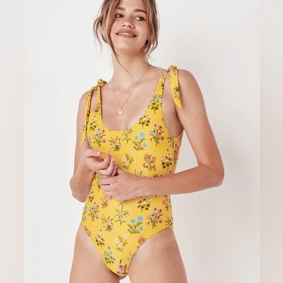 Spell Other - Spell and the Gypsy Posy Yellow Floral One Piece Bathing Suit Swimsuit
